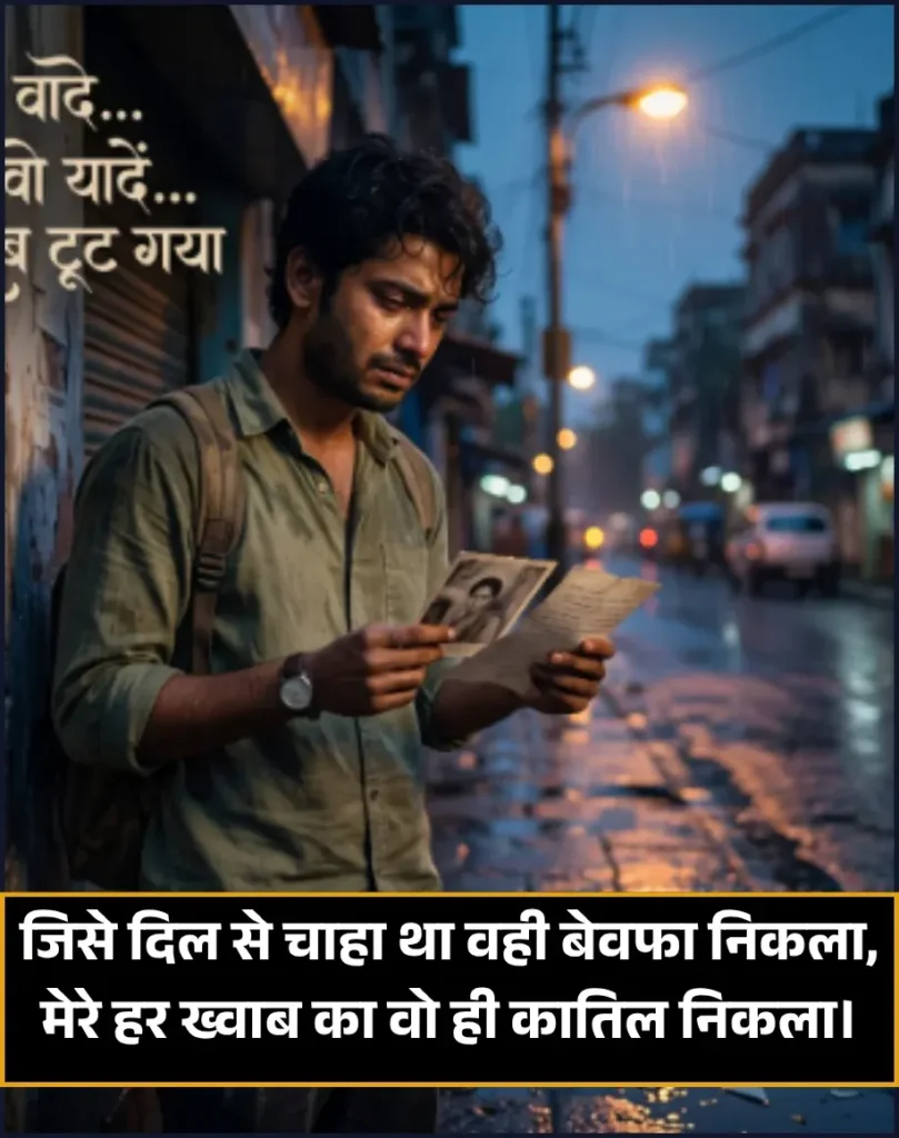 2 Line Bewafa Shayari