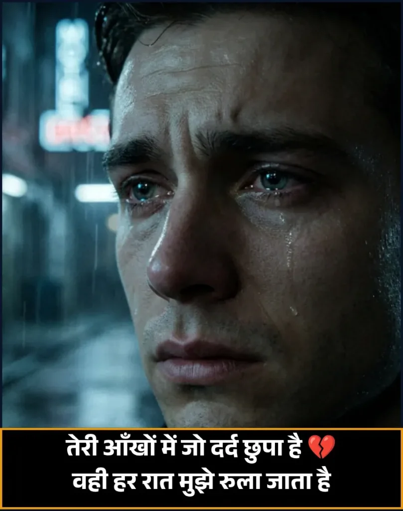 2 Line Shayari on Eyes Sad