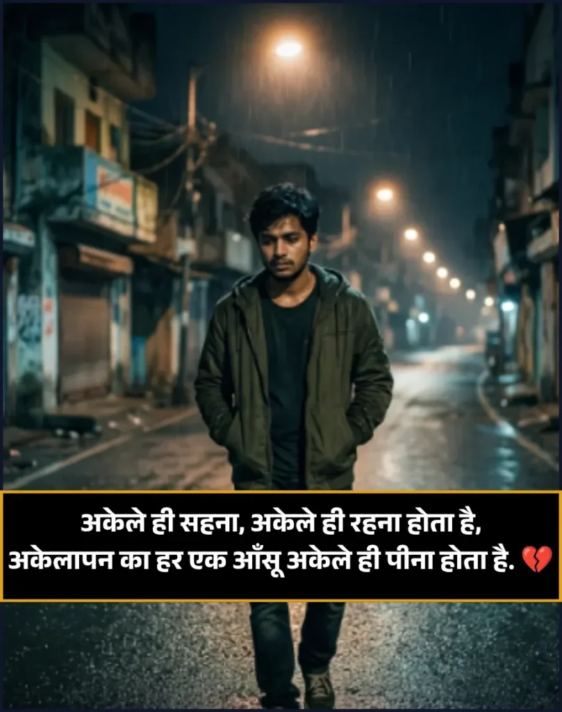 Akelapan Shayari