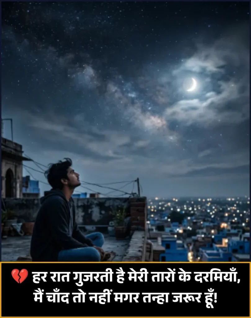Alone Shayari 2 Lines in Hindi