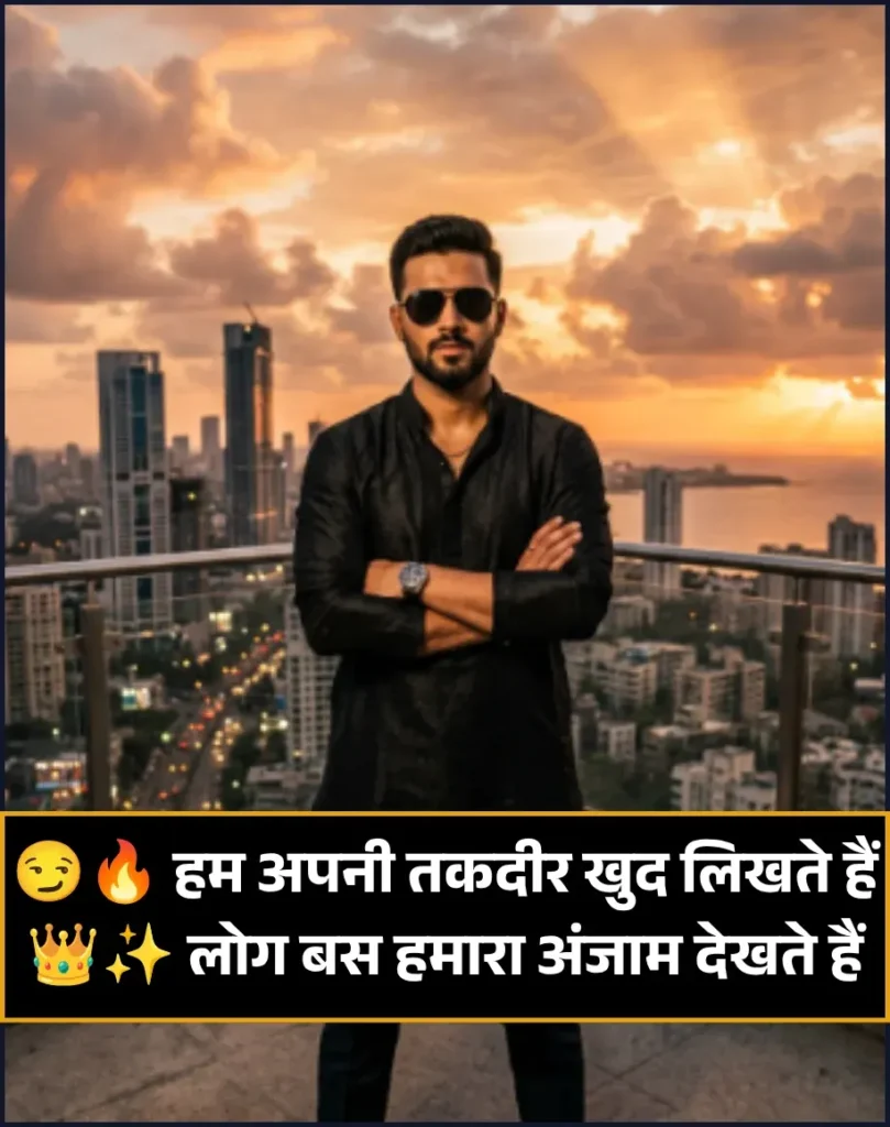 Attitude Shayari for Boys in Hindi