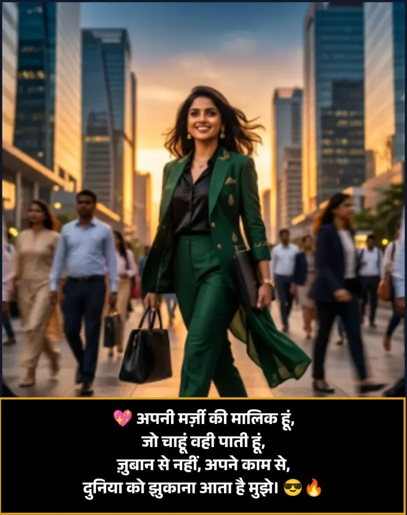 Attitude Shayari for Girls in Hindi