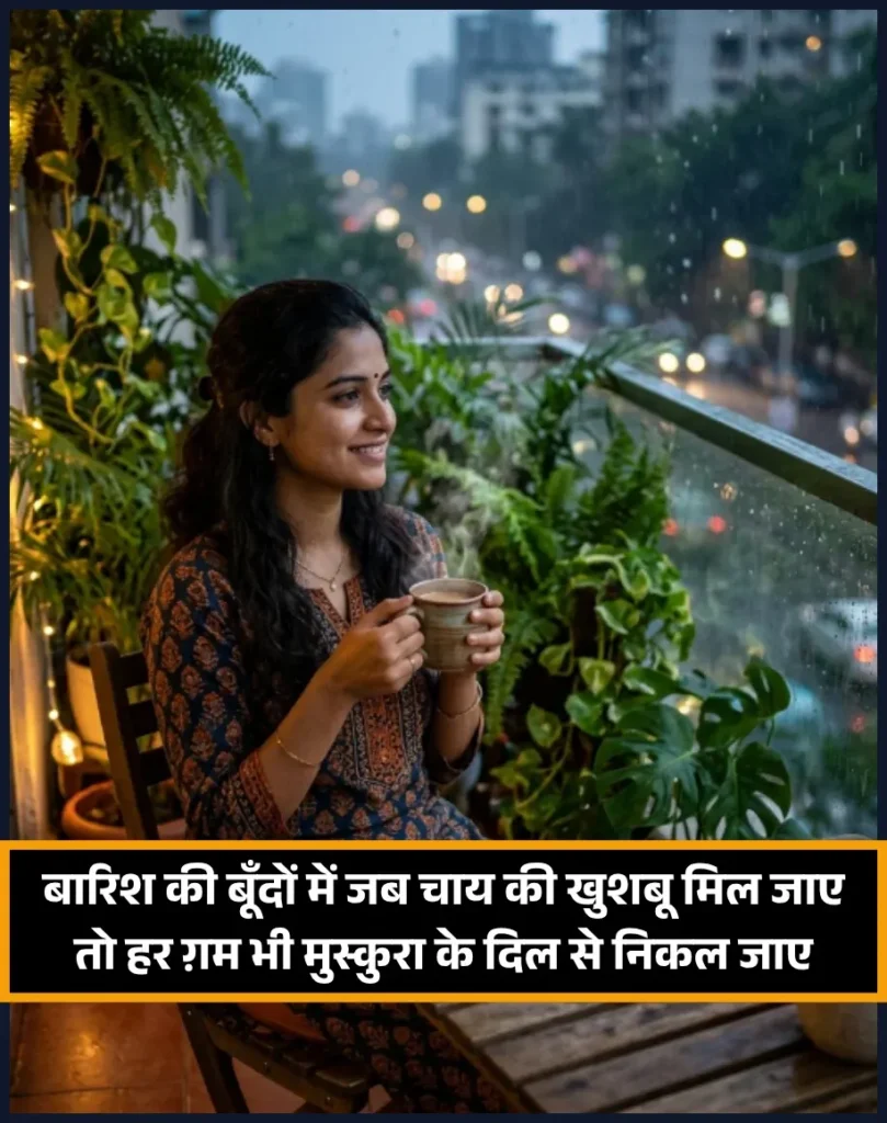 Barish Aur Chai Shayari