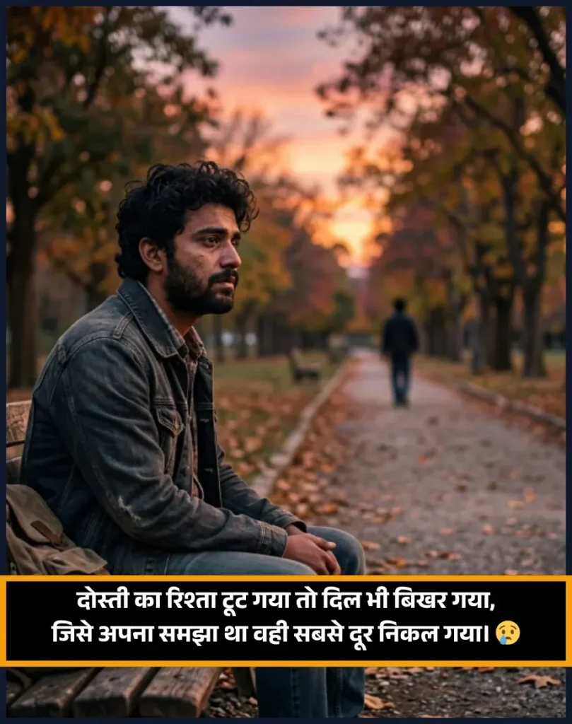 Emotional Broken Friendship Shayari