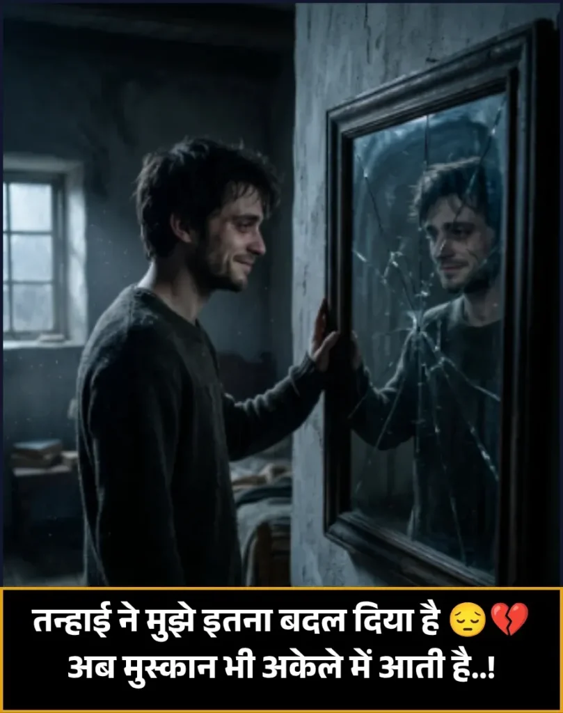 Feeling Alone Shayari Girl