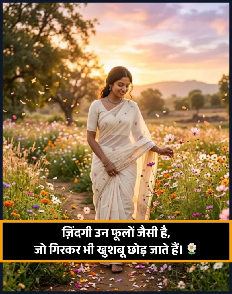 Life Flower Shayari