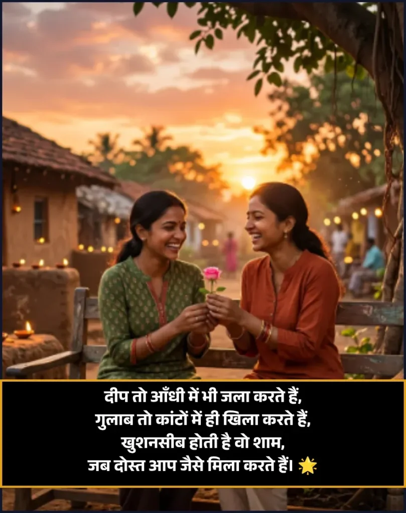 Good Evening Shayari for Friend