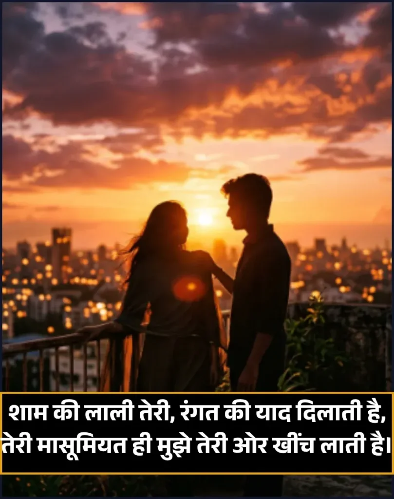 Good Evening Shayari in Hindi Text