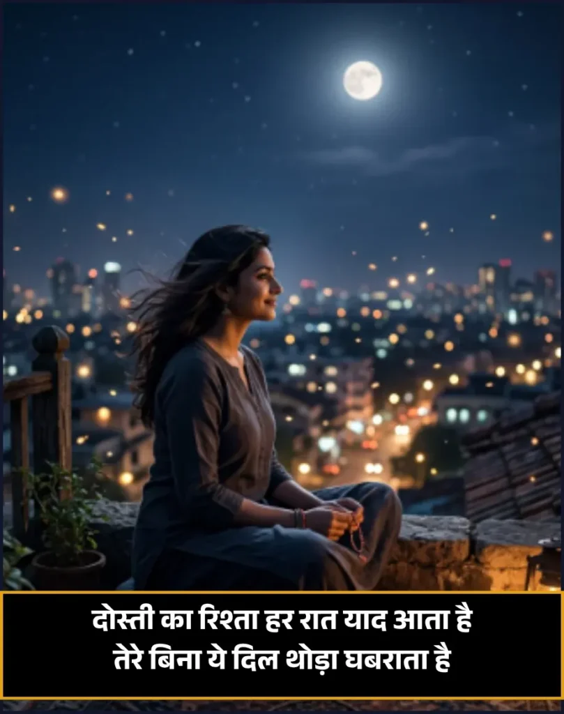 Good Night Shayari Dosti