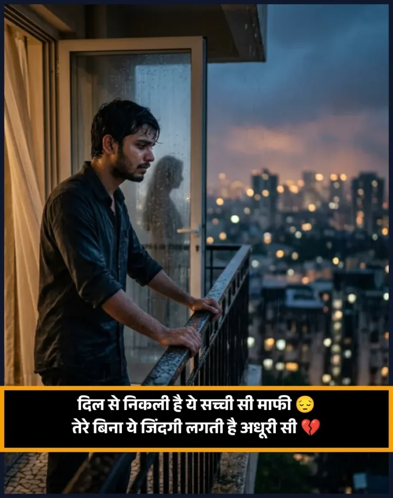 Heart Touching Feeling Sorry Shayari