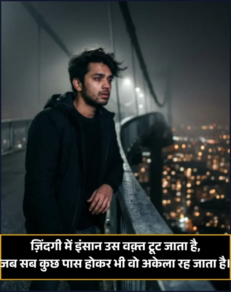 Heart Touching Painful Alone Sad Shayari in Hindi