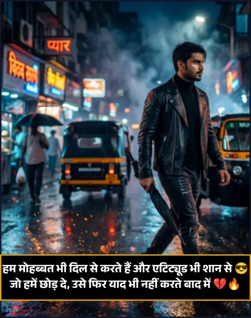 Love Attitude Shayari for Boys