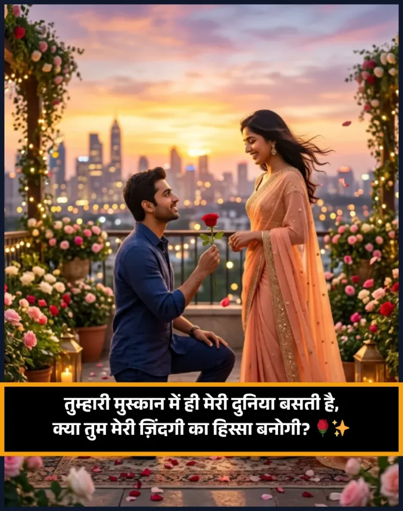 Love Propose Shayari in Hindi