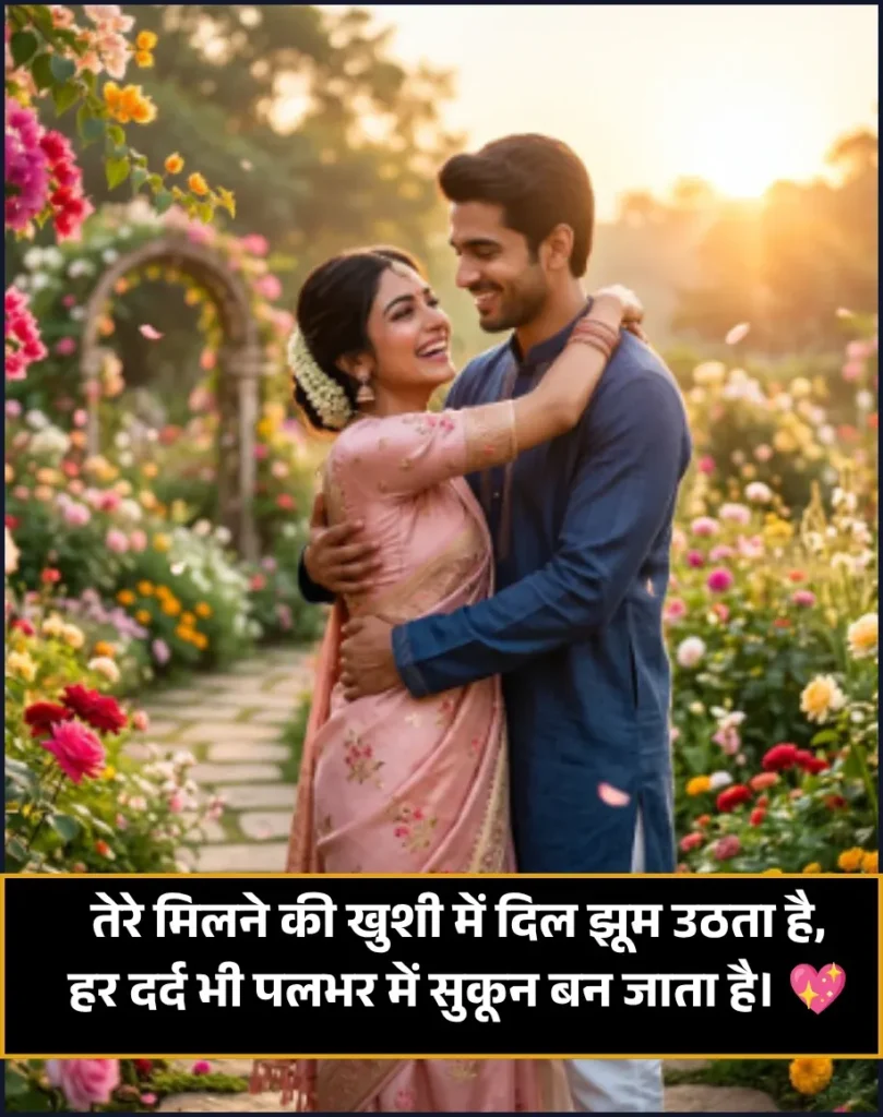 Milne Ki Khushi Shayari in Hindi