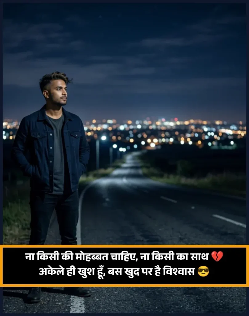No Love Shayari Attitude Boy