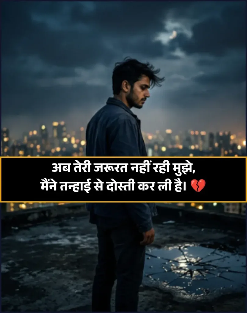 No Need Shayari
