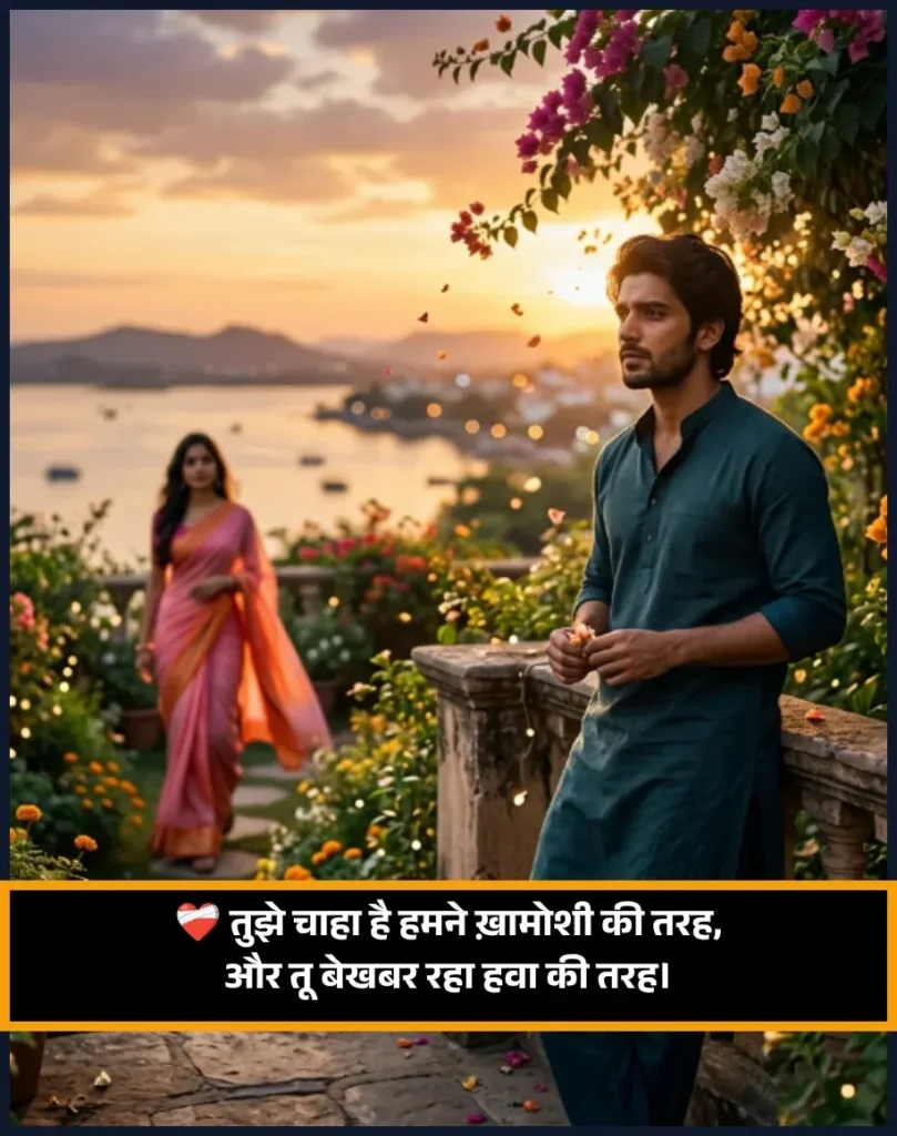 One Sided Love Shayari 2 Line for Him
