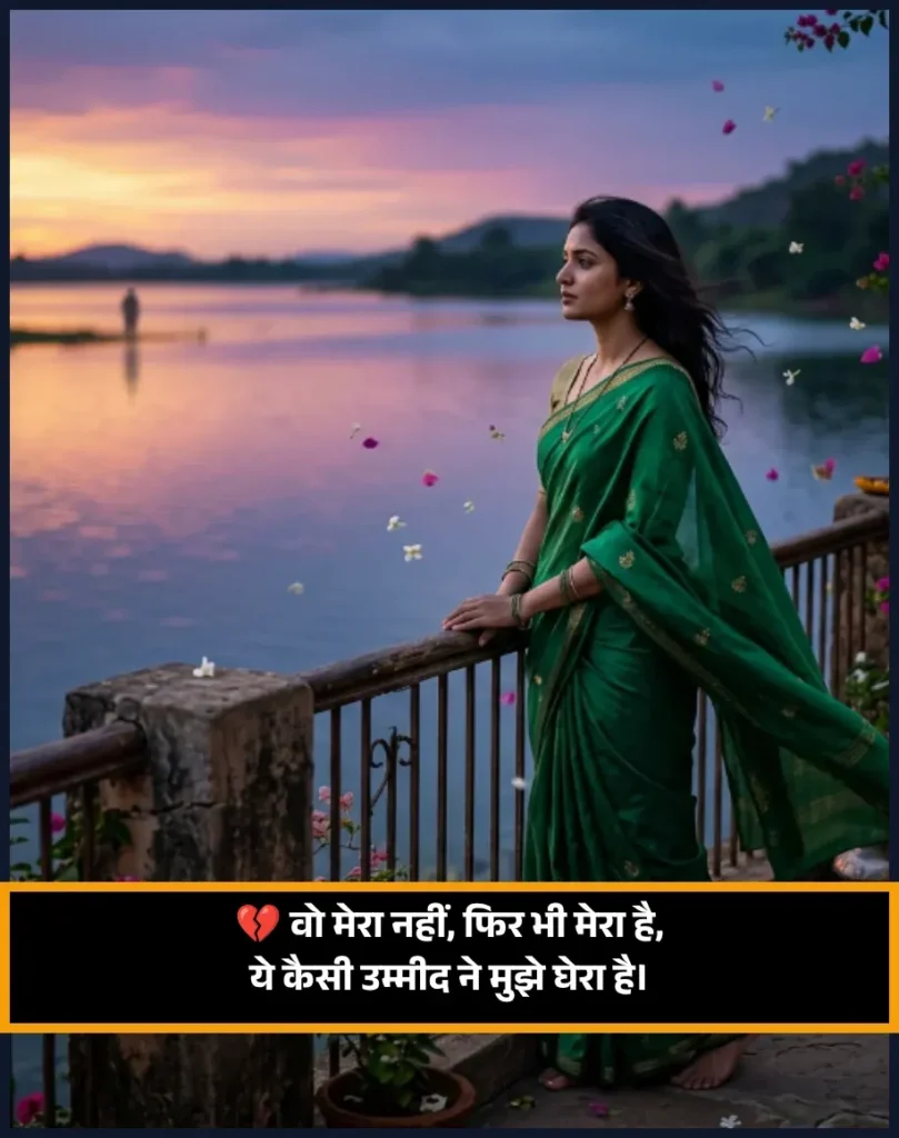 One Sided Love Shayari 2 Line in Hindi