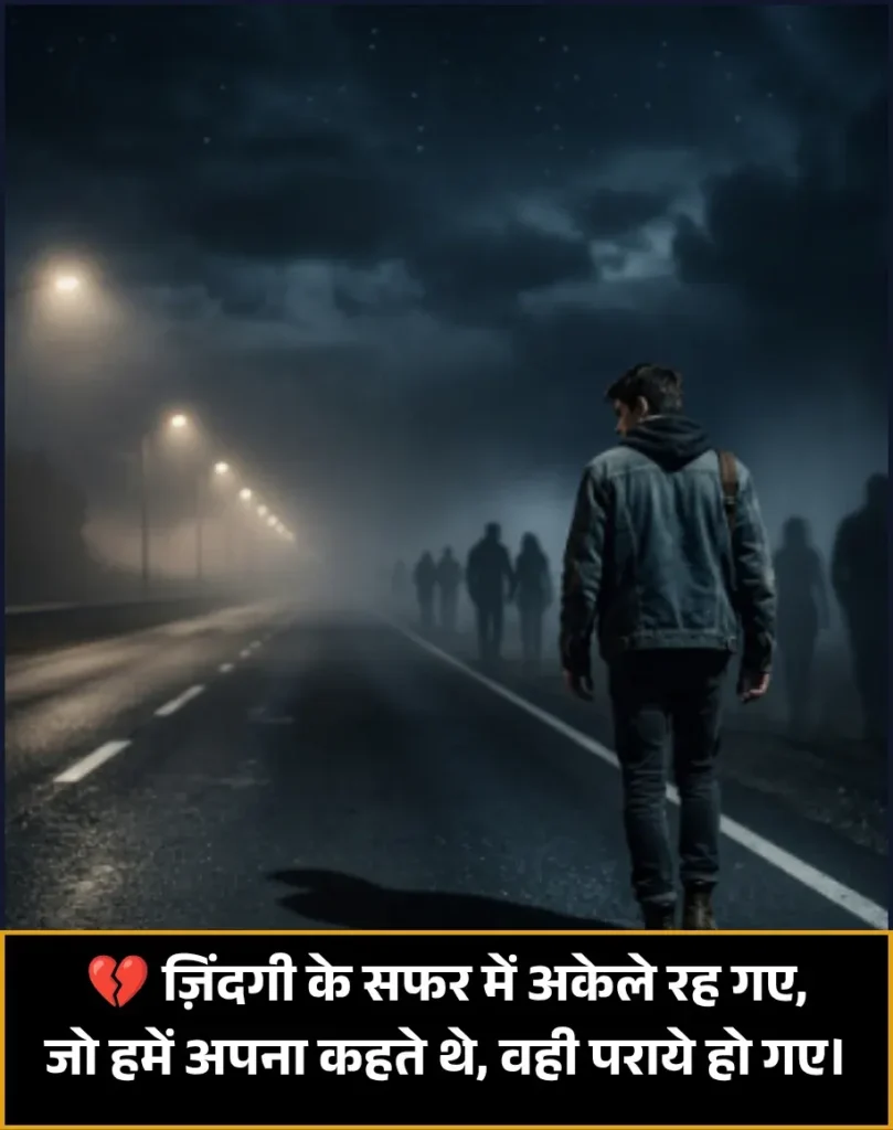 Painful Zindagi Alone Shayari