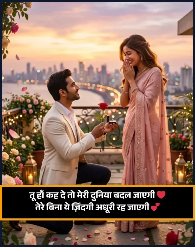 Propose Shayari in Hindi