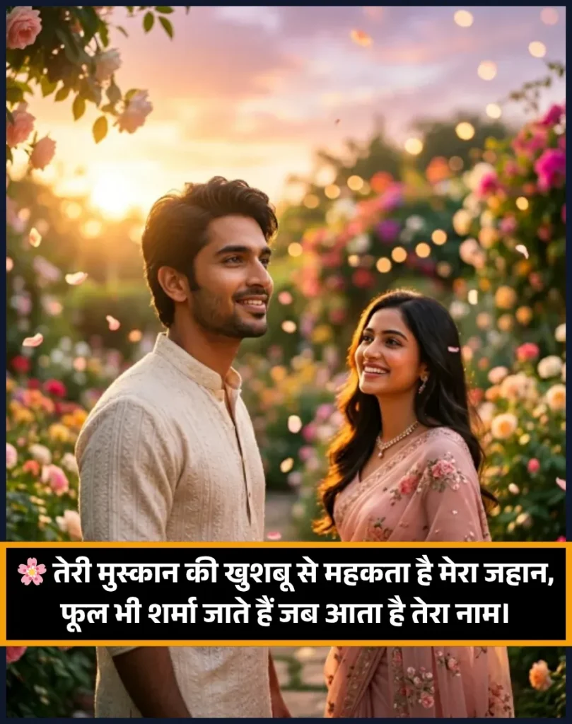 Romantic Flower Shayari in Hindi