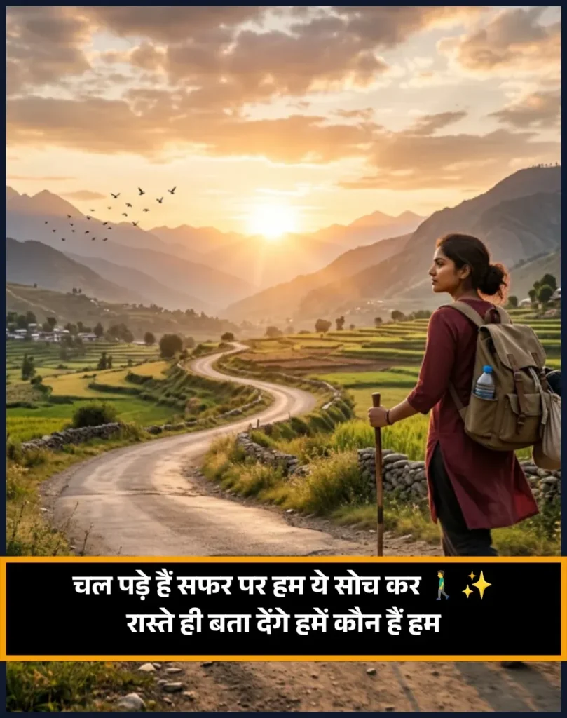 Safar Shayari in Hindi on Life
