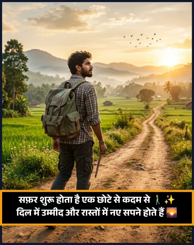 Safar Shayari in Hindi Text
