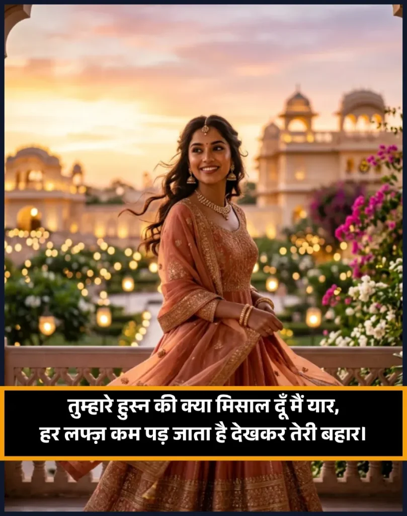 Tareef Shayari for Beautiful Girl