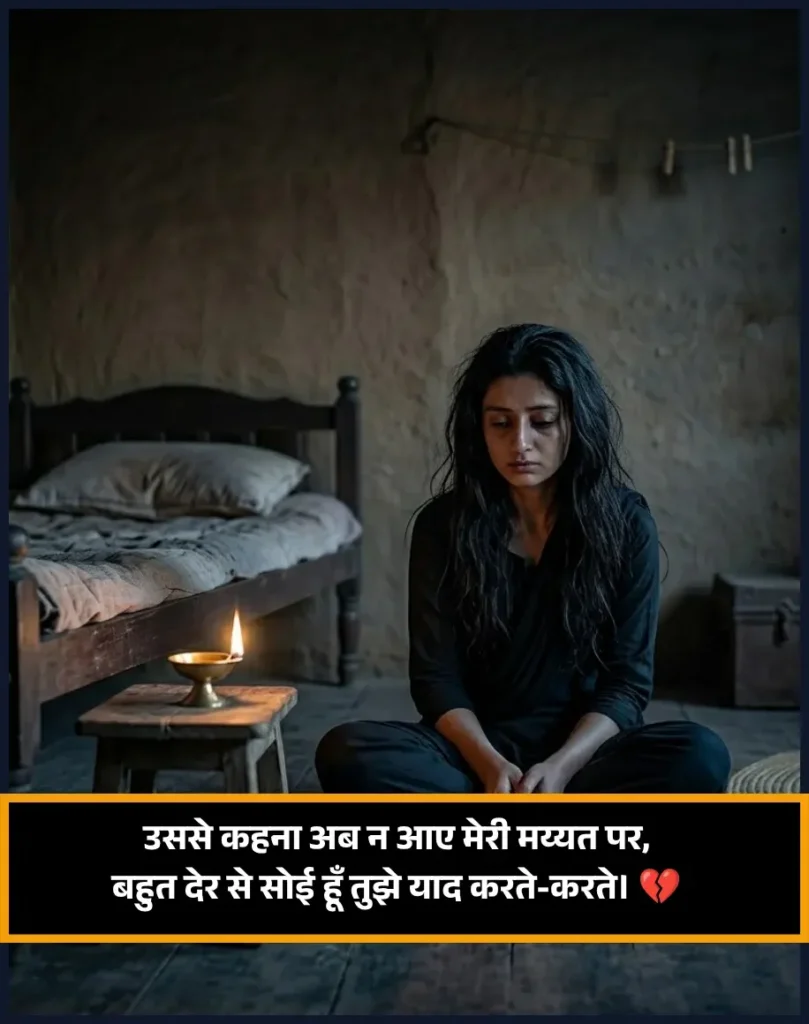 Very Sad Maut Shayari Girl